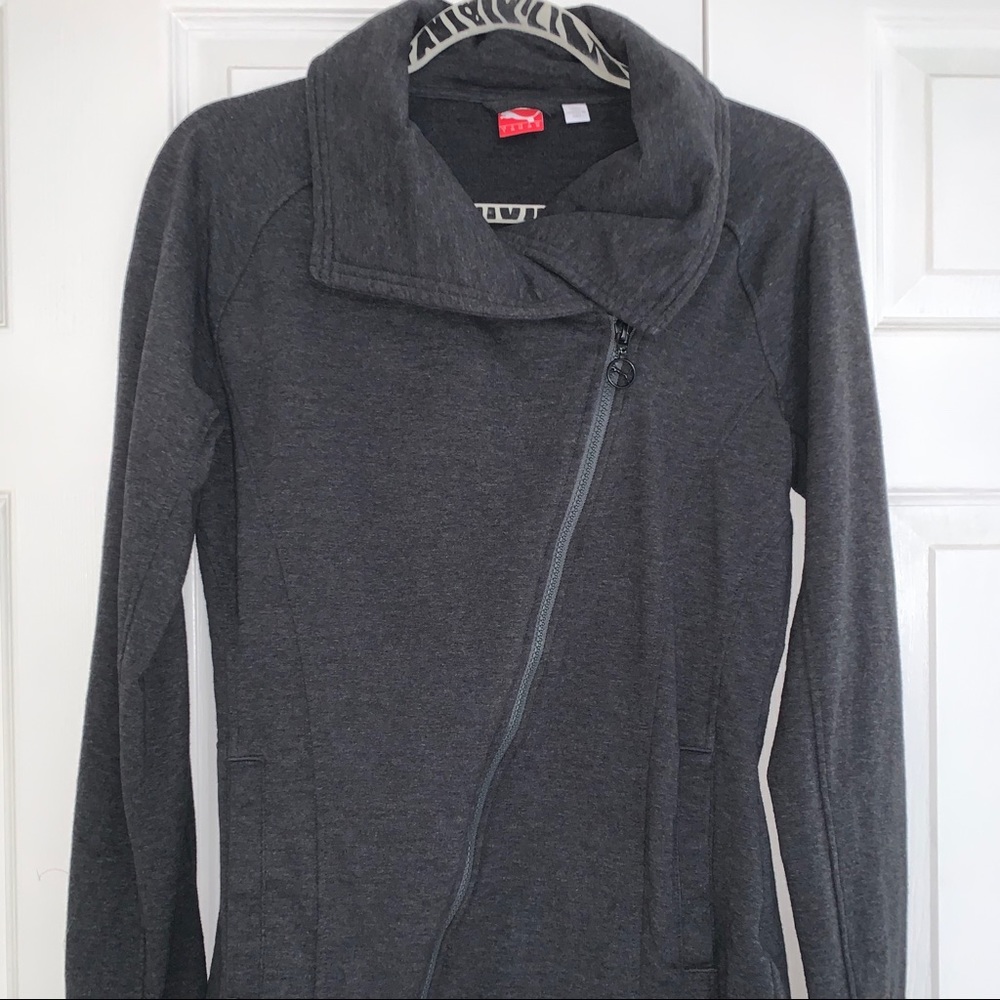 Puma angled zip up